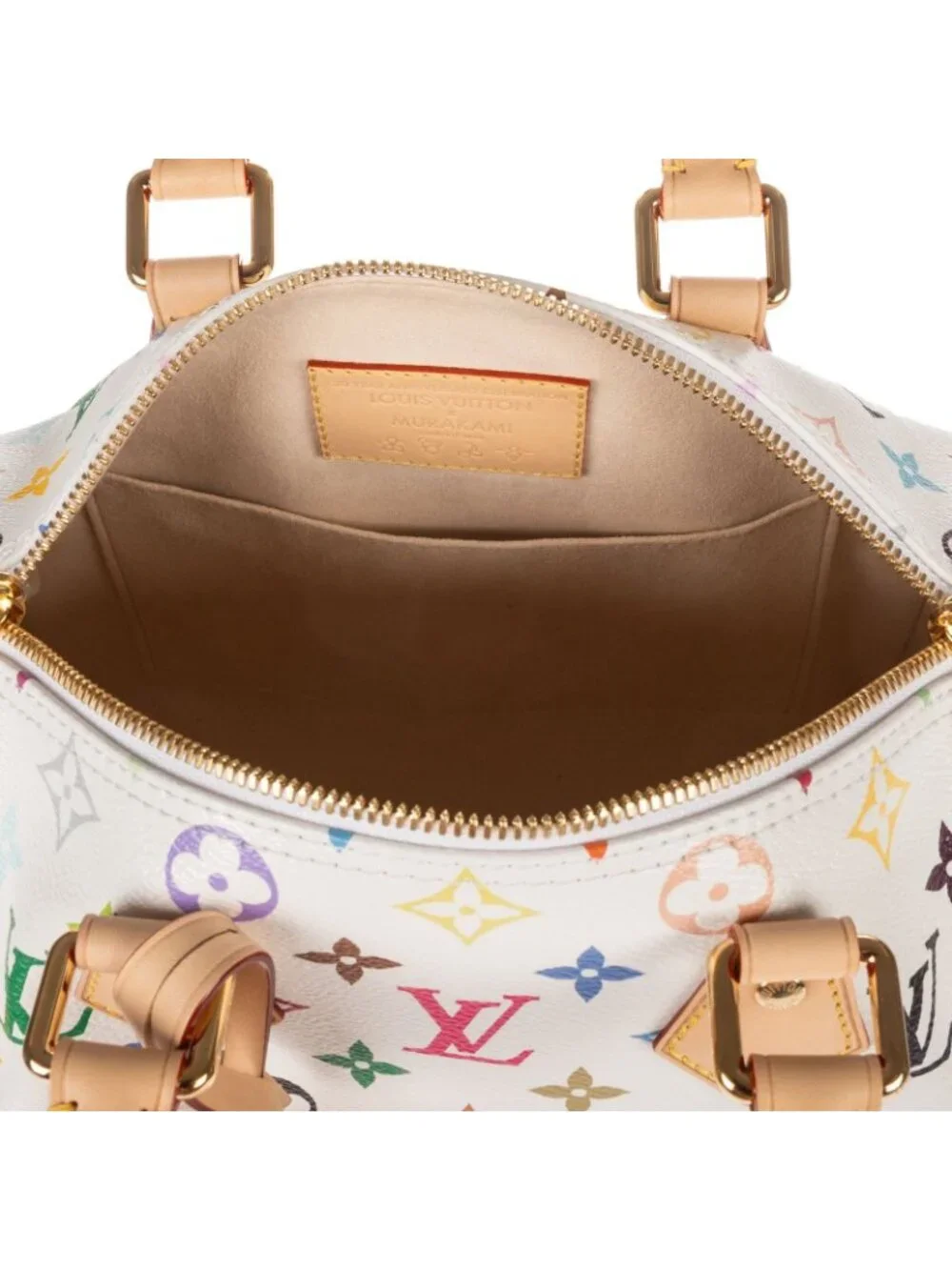 Louis Vuitton Ltd Ed LV Takashi Murakami Speedy Bandouli?re Multicolor Monogram
